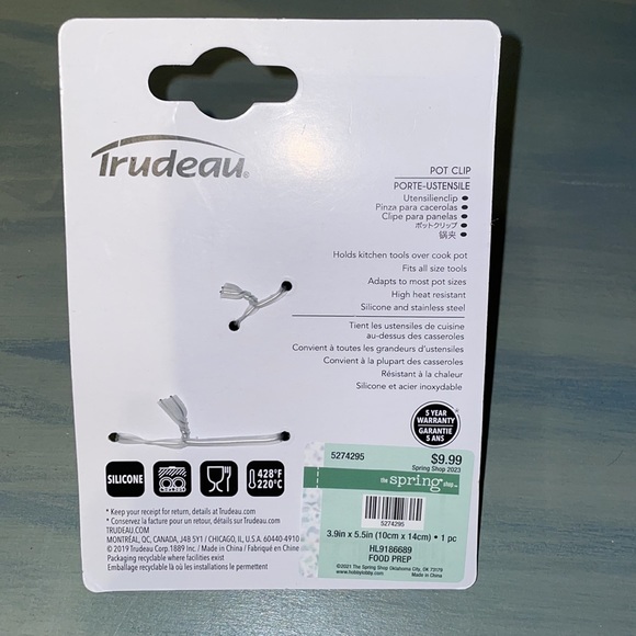 Kitchen Collection Jarkey, Simple Human Microfiber Mit, & Trudeau Pot Clip - Picture 3 of 8
